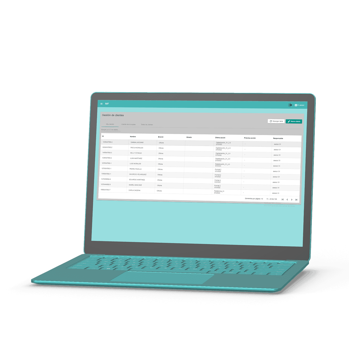 YAPU team management dashboard
